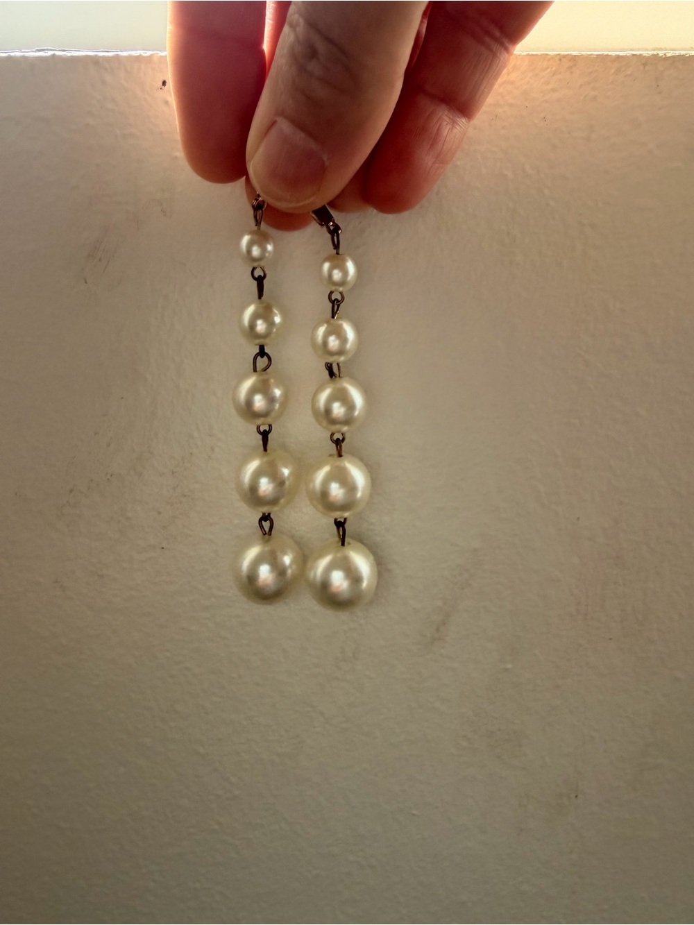 Elegant White Pearl Drop Earrings - Classic Women Jewelry